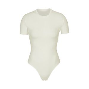 Skims Bone T-Shirt Bodysuit